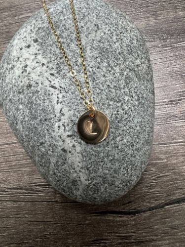 Capri Initial Disc Necklace