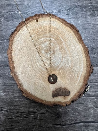 Capri Initial Disc Necklace