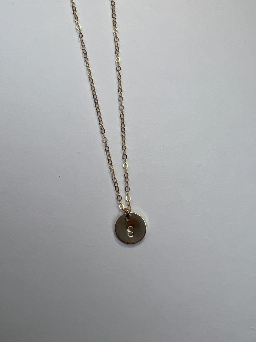 Capri Initial Disc Necklace