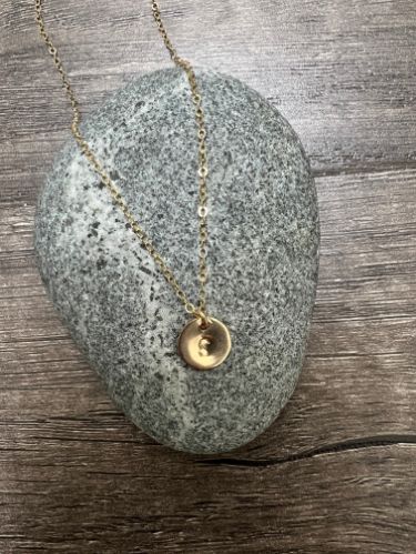 Capri Initial Disc Necklace