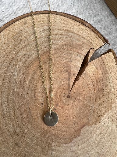 Capri Initial Disc Necklace
