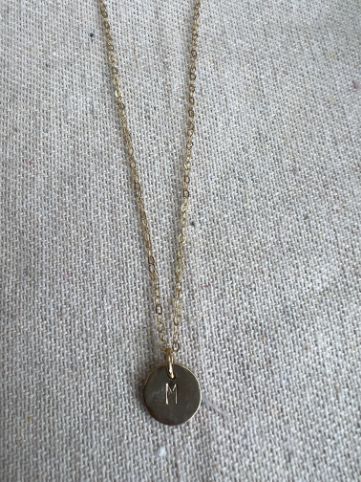 Capri Initial Disc Necklace