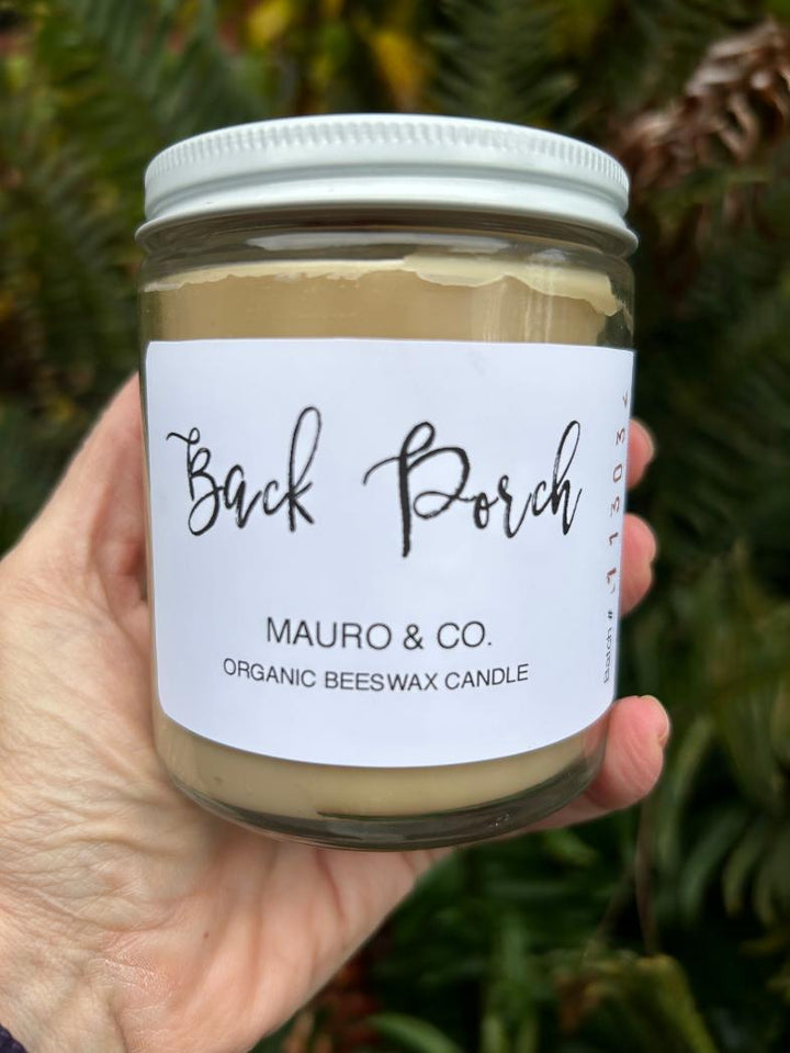 Organic Beeswax Candle with wood wick