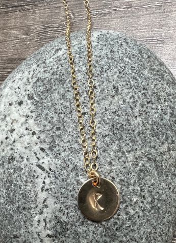 Capri Initial Disc Necklace