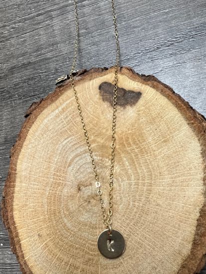 Capri Initial Disc Necklace