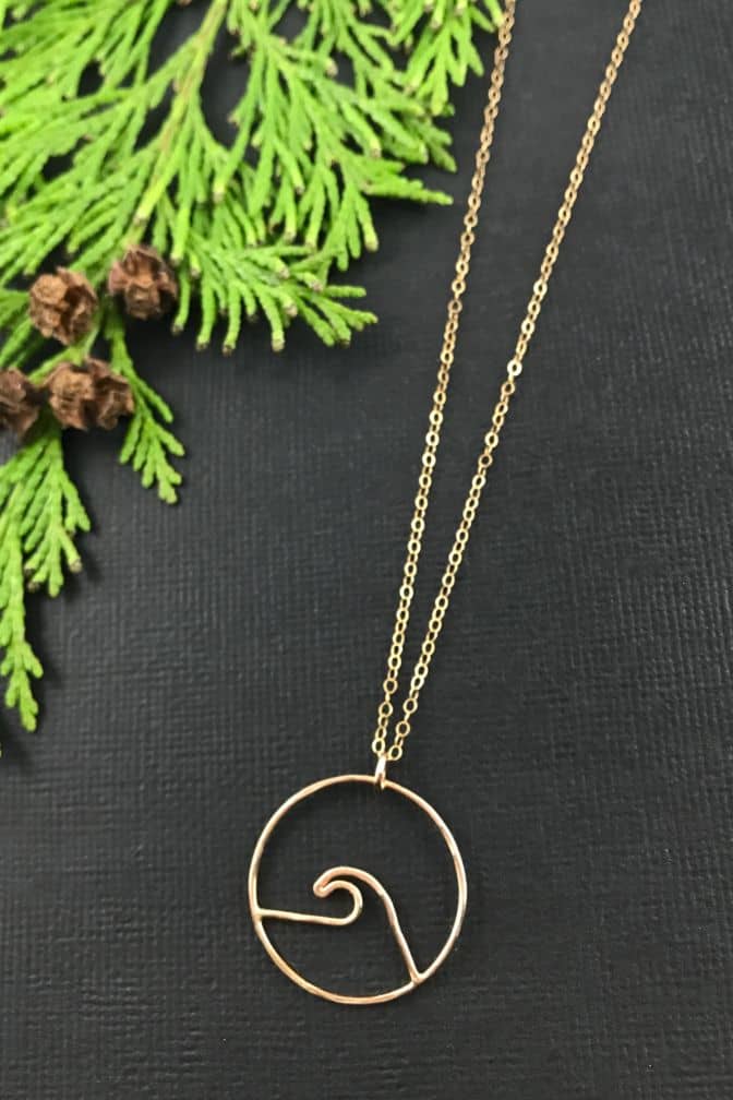 Ocean Wave Necklace - Two Blooms & Co