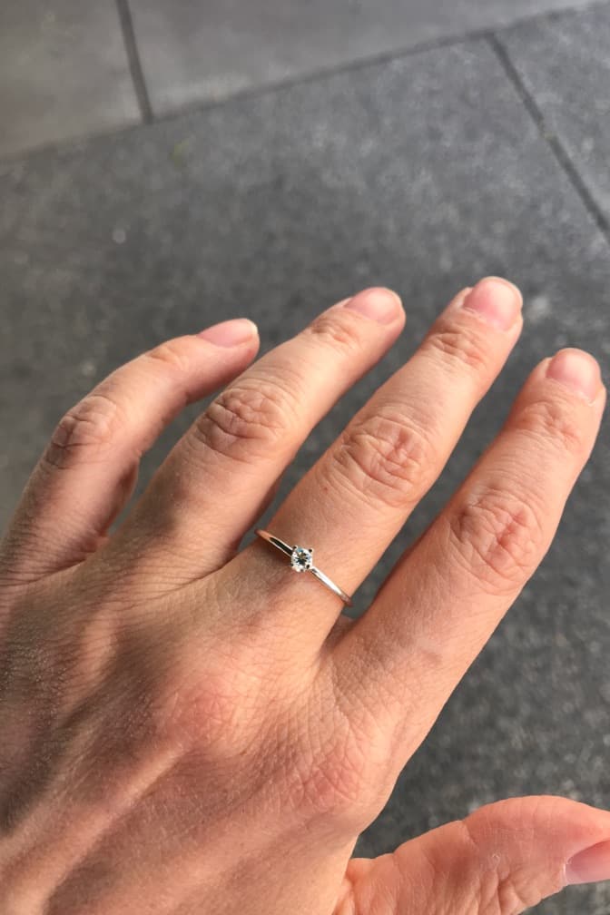 Blue Zircon Ring freeshipping - Two Blooms & Co