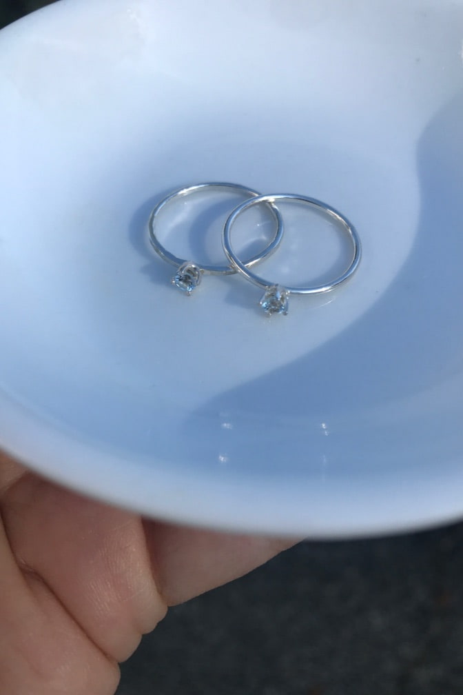 Blue Zircon Ring freeshipping - Two Blooms & Co