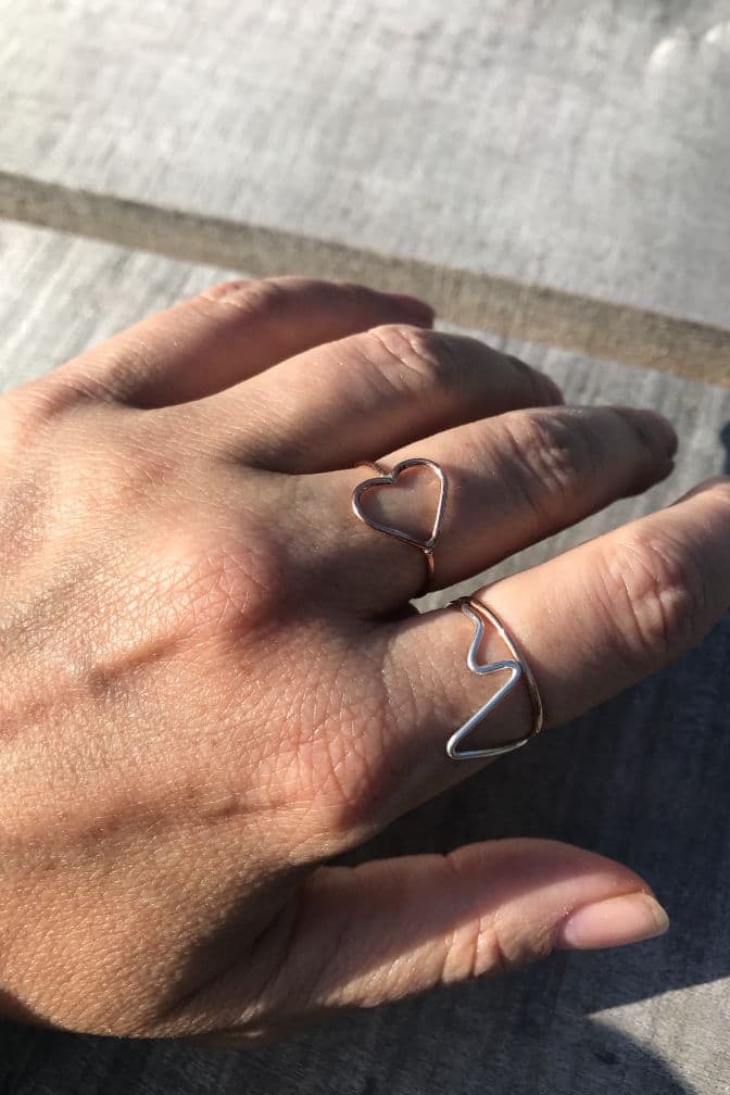 Heart Ring Wholesale freeshipping - Two Blooms & Co