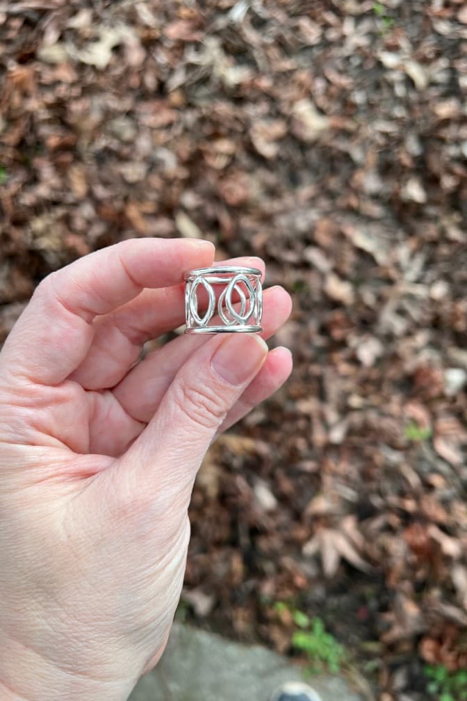 Custom marquise wedding  ring sterling silver Victoria BC Canada