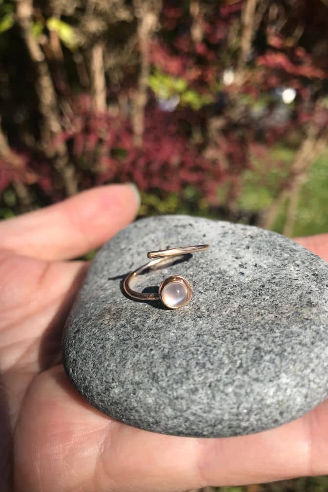 Moonstone Adjustable Ring
