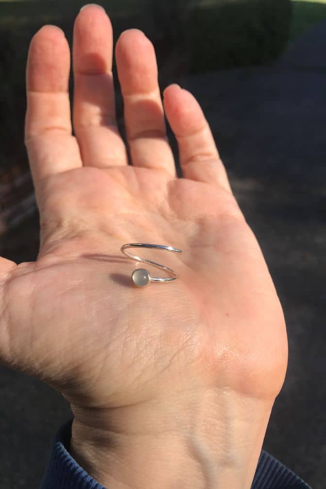 Moonstone Adjustable Ring
