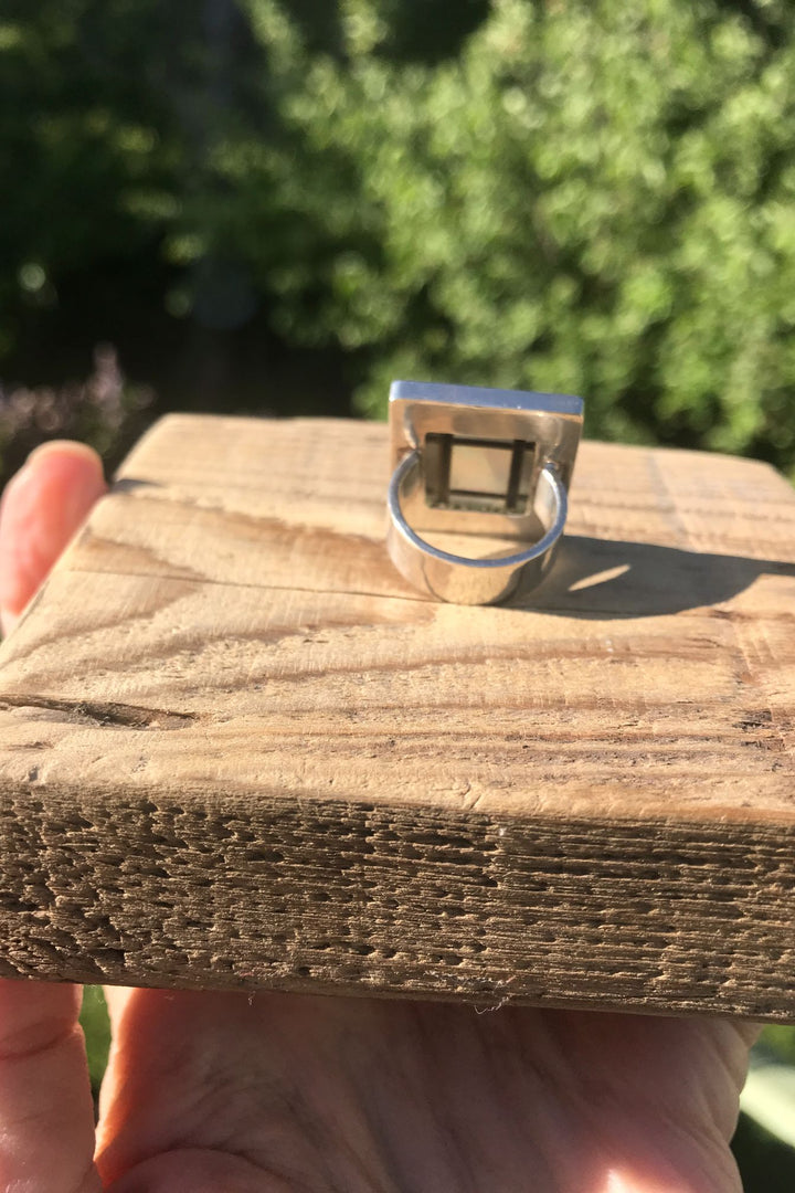 Mother Of Pearl Inlay Ring freeshipping - Two Blooms & Co