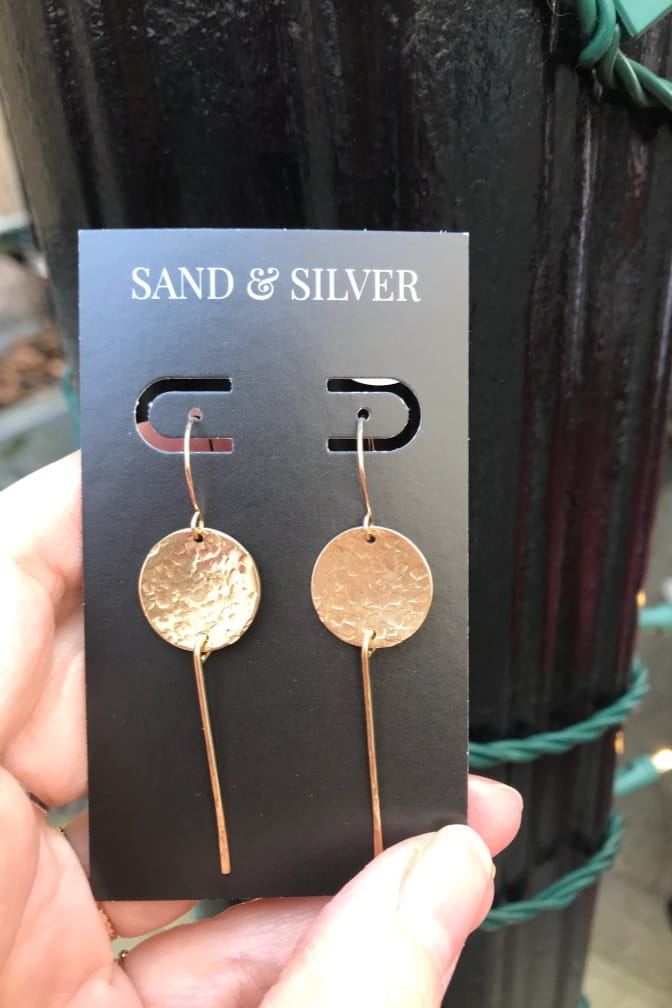 Orion disc earrings freeshipping - Two Blooms & Co