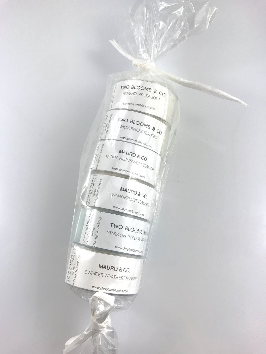 Six Tealight Samples freeshipping - Two Blooms & Co