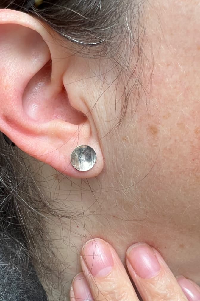 Gold fill or sterling silver stud earrings