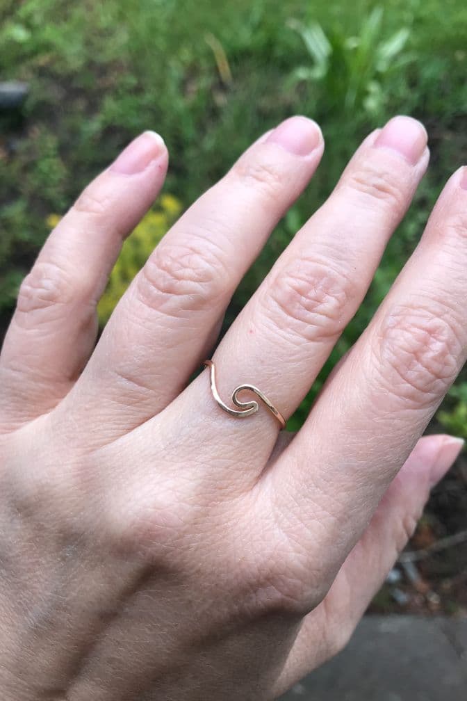 Ocean Wave Ring - Two Blooms & Co