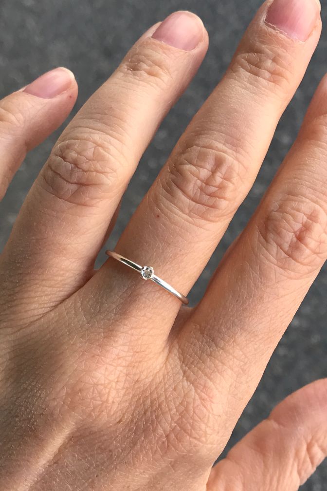 White Topaz  Ring freeshipping - Two Blooms & Co