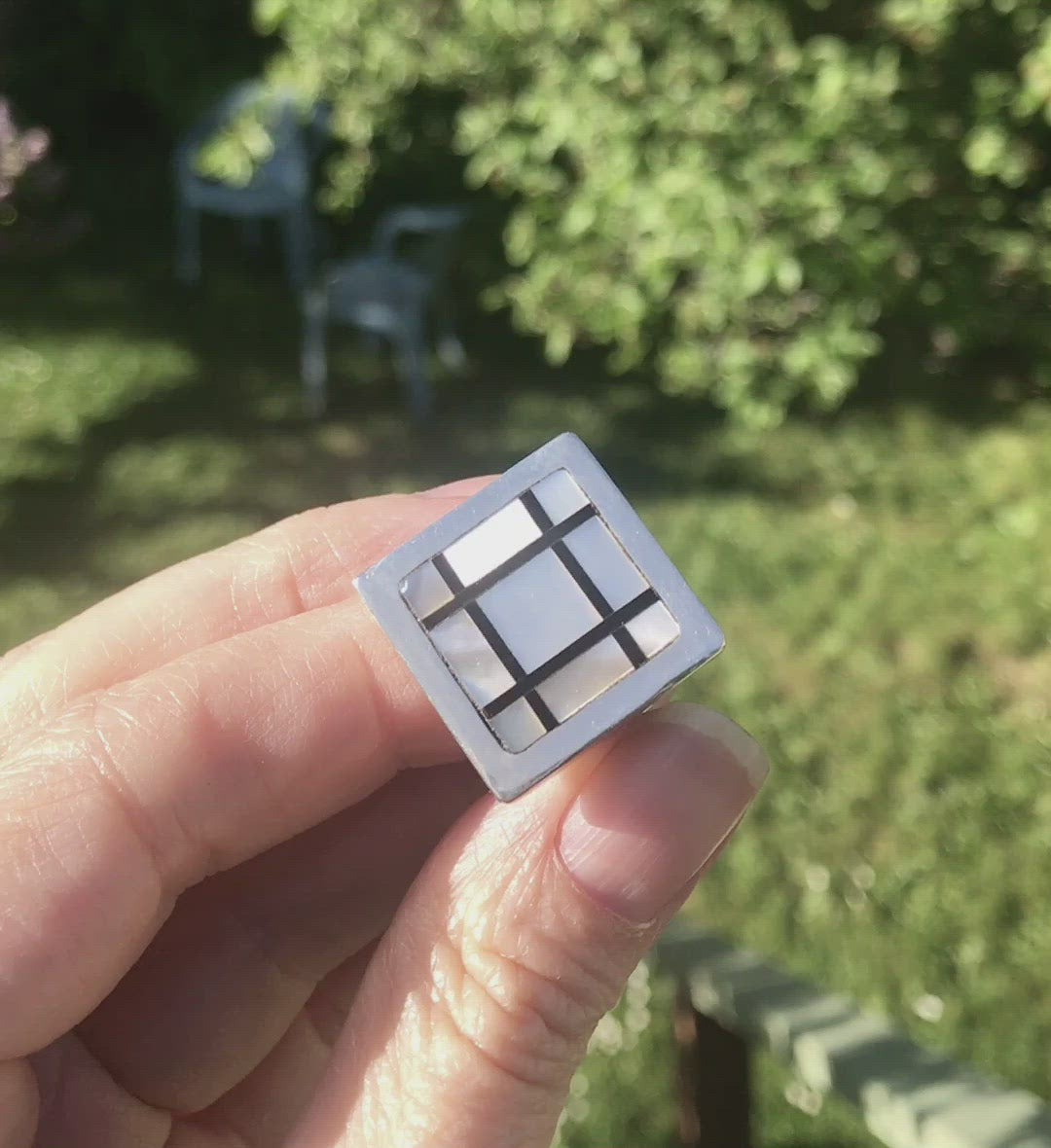 Mother Of Pearl Inlay Ring