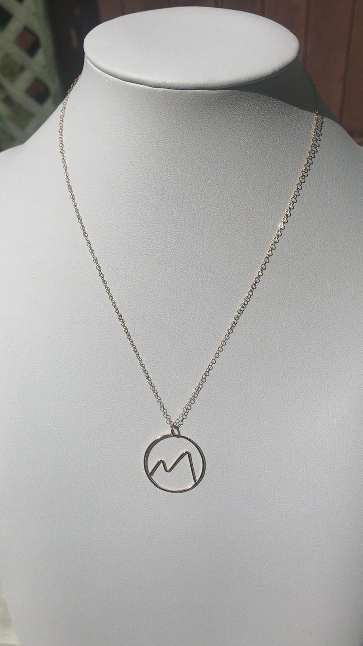 14k gold ill wave necklace Victoria BC Canada
