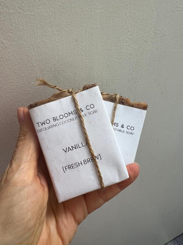 Tahitian Vanilla Soap Bar - with local exfoliating coffee grounds