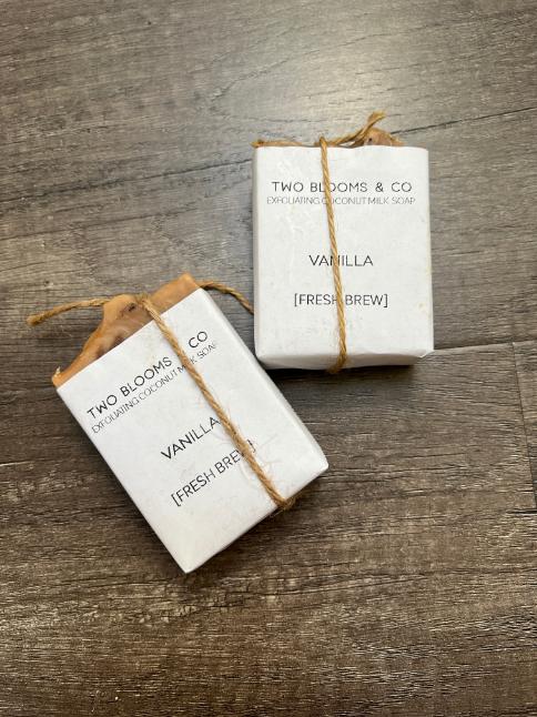 Tahitian Vanilla Soap Bar - with local exfoliating coffee grounds