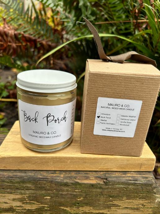 Back Porch Organic Beeswax Candle Wholesale