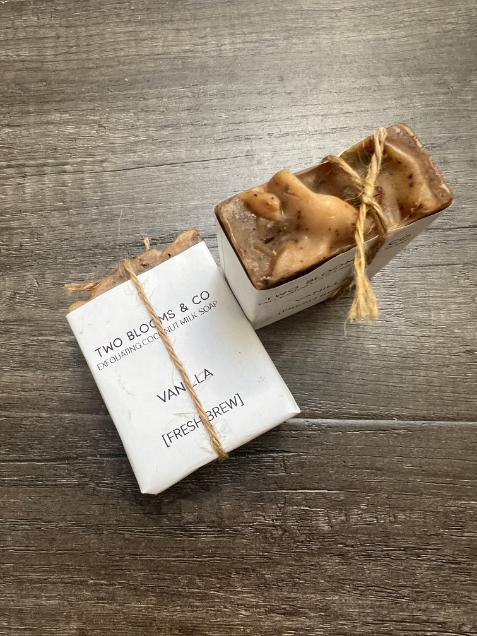 Tahitian Vanilla Soap Bar - with local exfoliating coffee grounds
