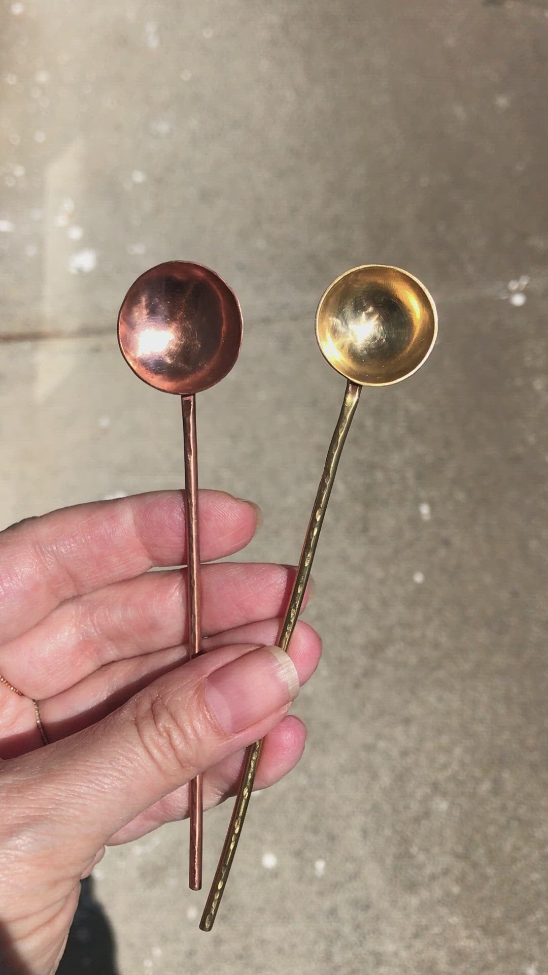 Salt Spoon Wholesale Brass & Copper - Two Blooms & Co