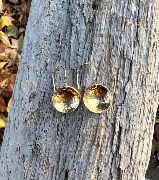 Brass-drift-medium-earrings-victoria-bc-canada-sand-silver-jewellery
