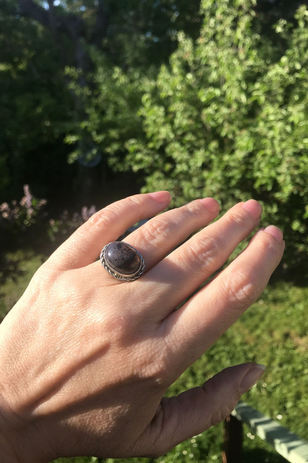 Moss Agate Ring freeshipping - Two Blooms & Co
