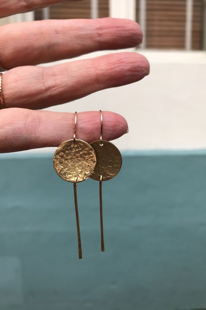 Orion disc earrings freeshipping - Two Blooms & Co