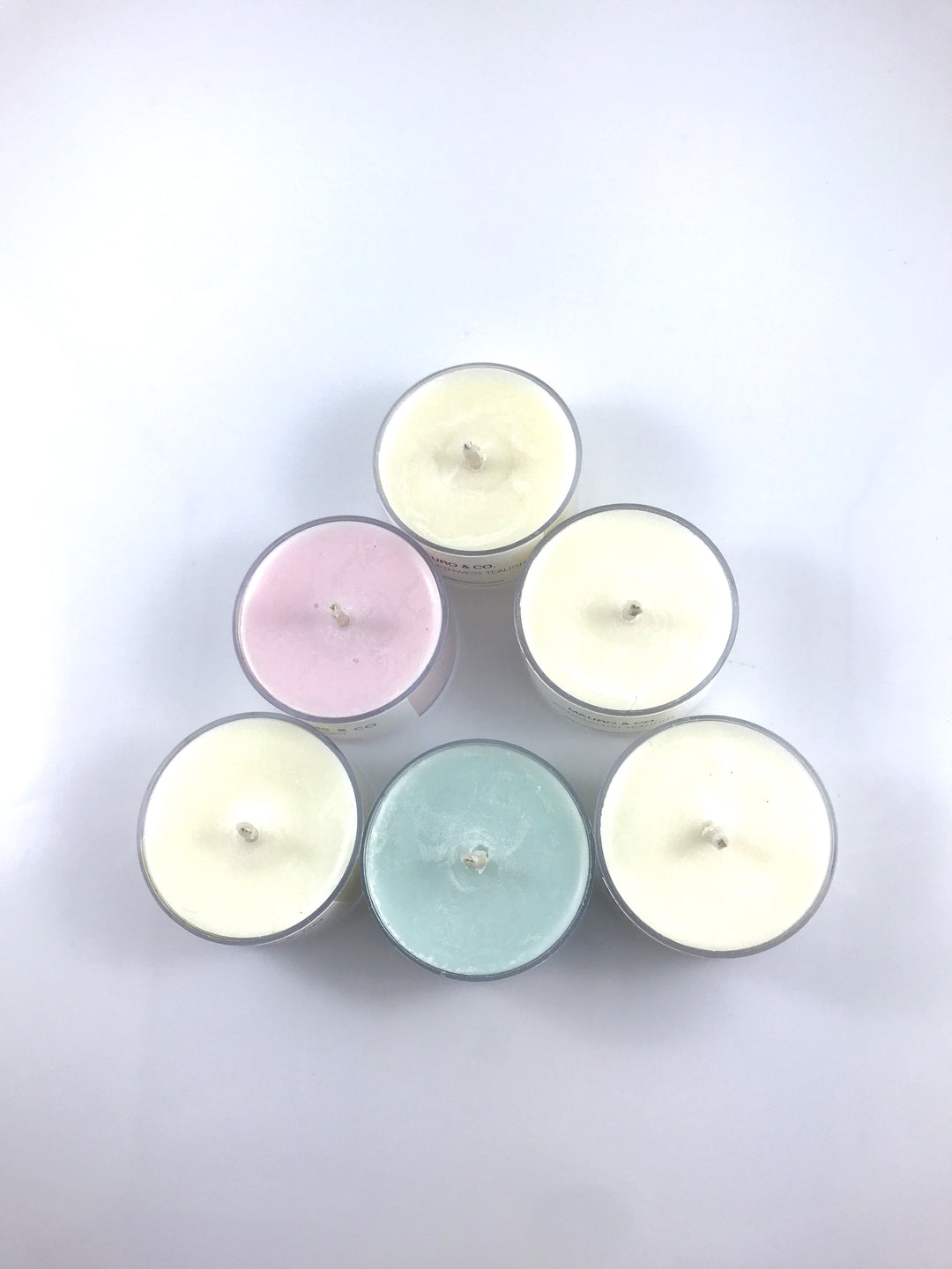 Six Tealight Samples freeshipping - Two Blooms & Co