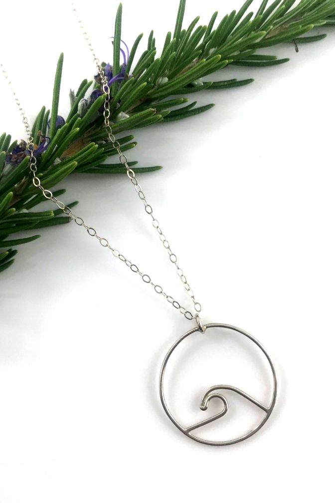 Ocean Wave Necklace - Two Blooms & Co