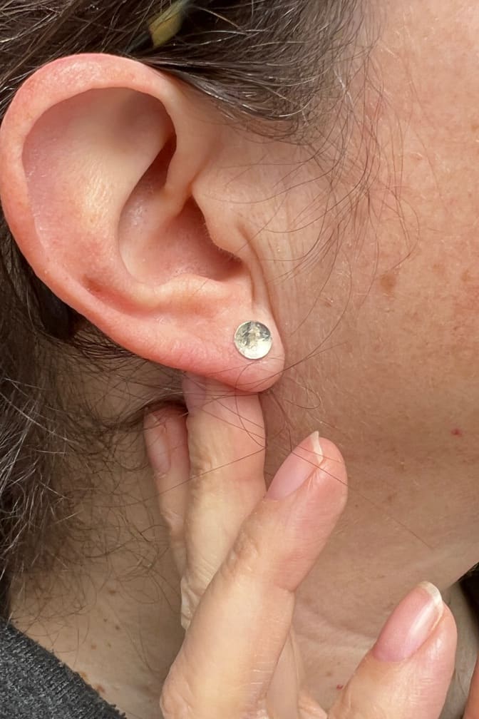 Gold fill or sterling silver stud earrings